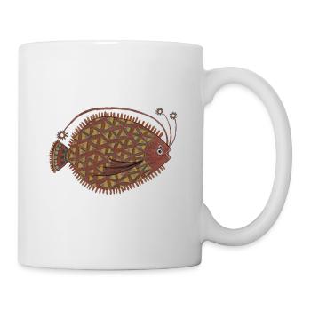 Die_Flunder_2 - Tasse - Weiß - Rechts