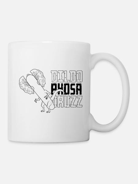 Ironisches Dinosaurier T-Shirt Junggesellenabschied - Tasse - Weiß