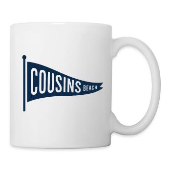 Cousins Beach – Pennant Flag - Tasse - Weiß - Rechts