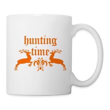 Hunting time - Tasse - Weiß - Rechts