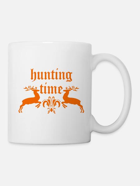Hunting time - Tasse - Weiß