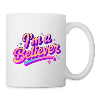 Je suis un croyant Foi Disco Party Design - Mug blanc - blanc - Droite