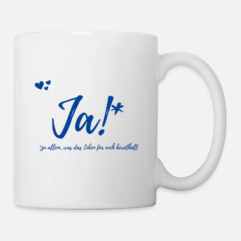 Geschenk Hochzeit - Tasse - Weiß