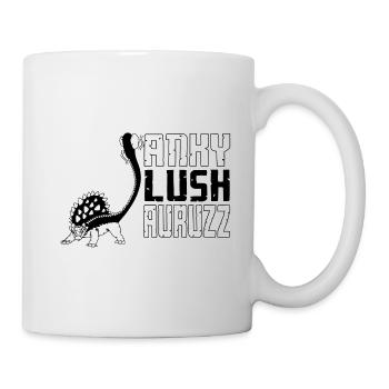 Üppiges sexy Dinosaurier T-Shirt - Tasse - Weiß - Rechts