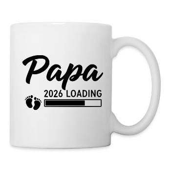 Papa 2026 Loading - Tasse - Weiß - Rechts