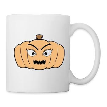Haunted Halloween Spooky Pumpkin - Mug - white - Right