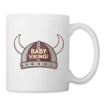 Casque Viking Bébé - Mug blanc - blanc - Droite