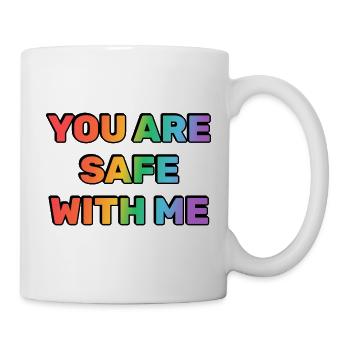 You Are Safe With Me Rainbow - Mug - white - Right