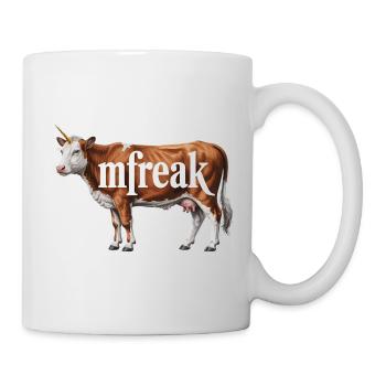 Freaky Cow Typography Tee - Mug - white - Right