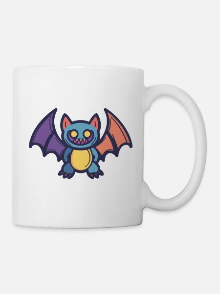 Fledermaus  - Tasse - Weiß