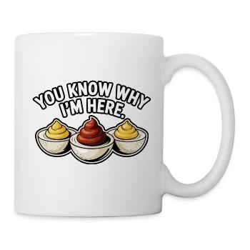 Deviled Egg Lover Funny Food Shirt - Mug - white - Right