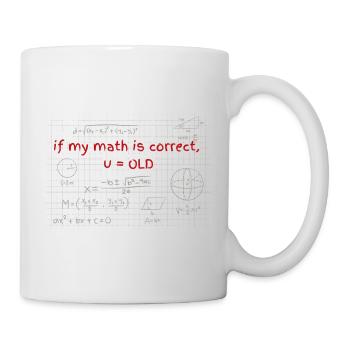 Geburstagsgeschenk für Mathe Fans - Tasse - Weiß - Rechts