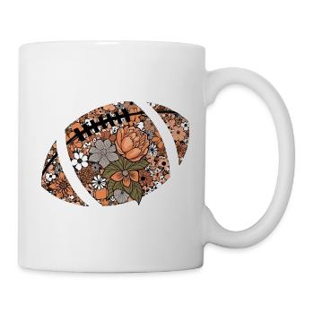 Floral Football Mosaic - Mug - white - Right
