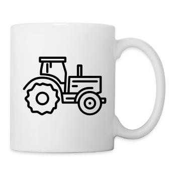 Traktor - Tasse - Weiß - Rechts