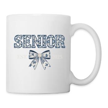 Senior Est 2025 Floral Bow Graduating Class - Mug - white - Right