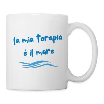Ma thérapie, c’est la mer - Mug blanc - blanc - Droite