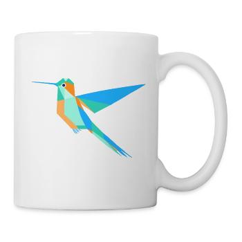 Geometric Hummingbird Prism Style - Mug - white - Right