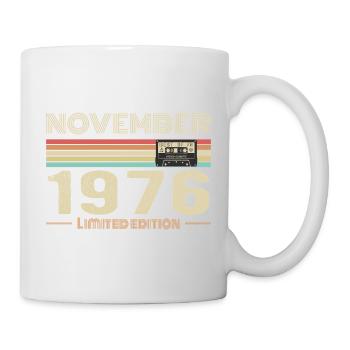 November 1976 Vintage Birthday Retro Tee - Mug blanc - blanc - Droite