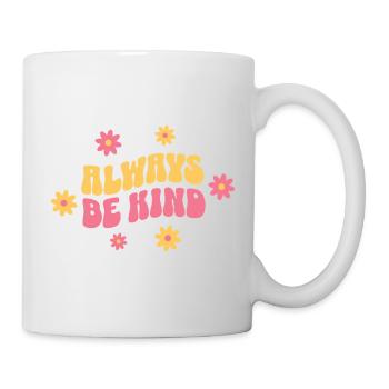 Always Be Kind – Vintage Good Mood - Mug blanc - blanc - Droite