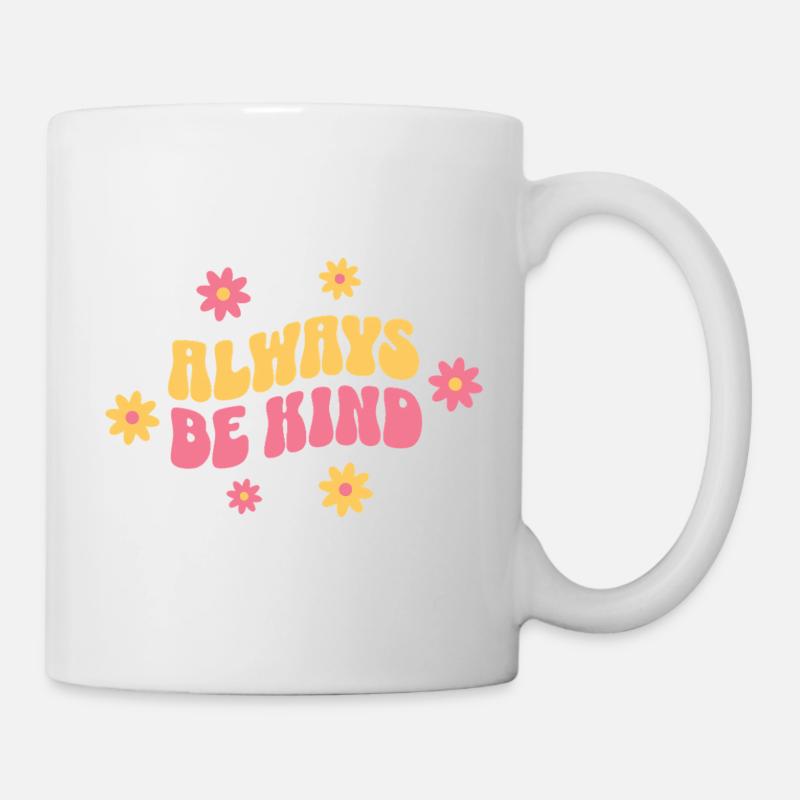 Always Be Kind – Vintage Good Mood - Mug blanc - blanc