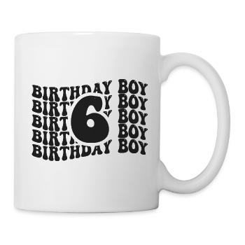 Garçon Anniversaire 6 Ans - Mug blanc - blanc - Droite