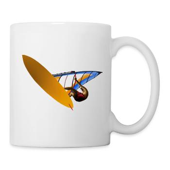 Planche à voile Orange Sail Art - Mug blanc - blanc - Droite