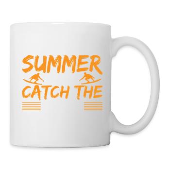 Summer catch the wave - Mug - white - Right