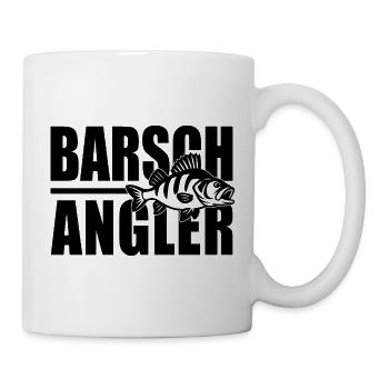 Barsch Angler Barsche Raubfischangeln Flussbarsch - Tasse - Weiß - Rechts