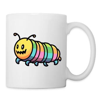 Wurm Halloween Zombie - Tasse - Weiß - Rechts