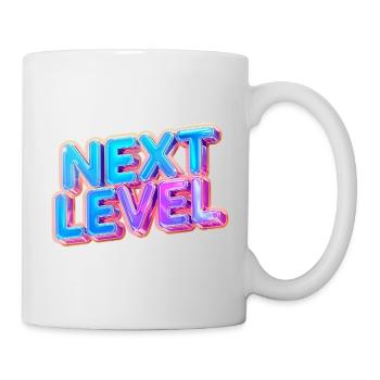 Next Level 3D Text — Bold Gradient Design - Mug - white - Right