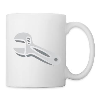 Illustration d’outil de clé de bande dessinée - Mug blanc - blanc - Droite