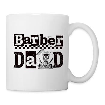 Vintage Barber Papa Barbier Coiffeur - Mug blanc - blanc - Droite