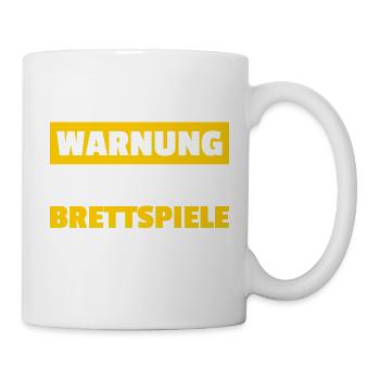 Warning: Board game, board game - Mug - white - Right