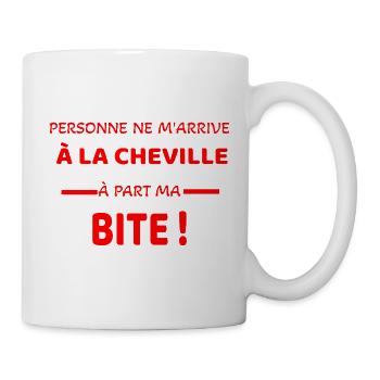 T-shirt humoristique - Mug blanc - blanc - Droite