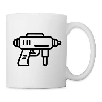 Wasserpistole - Tasse - Weiß - Rechts