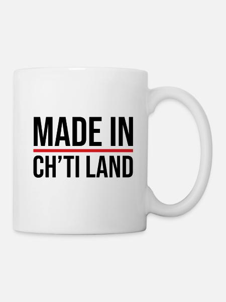 Hergestellt im Ch'ti-Land - Tasse - Weiß
