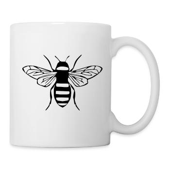 Biene Honigbiene Imker Geschenk - Tasse - Weiß - Rechts
