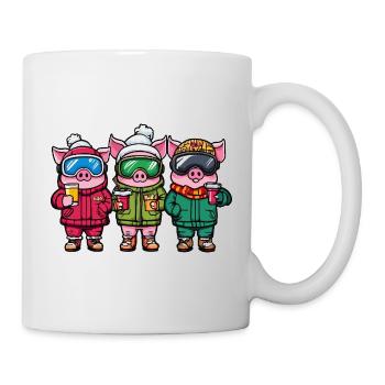 Ski Team Piglets - Mug - white - Right