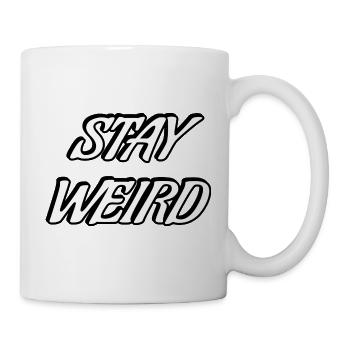 Reste étrange et audacieux scénario - Mug blanc - blanc - Droite