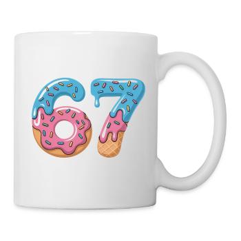 Donut numbers 6 and 7 - Mug - white - Right