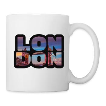 London Skyline in Letters - Mug - white - Right