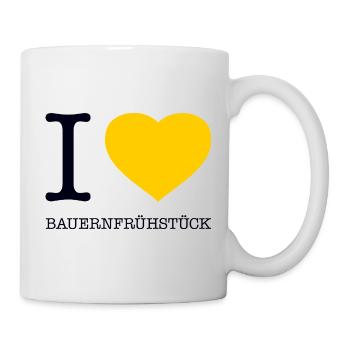 I love farmer's breakfast - Mug - white - Right
