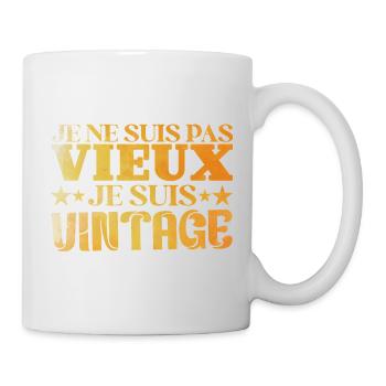 Vintage Old Grandfather Birthday Gift Dad - Mug - white - Right