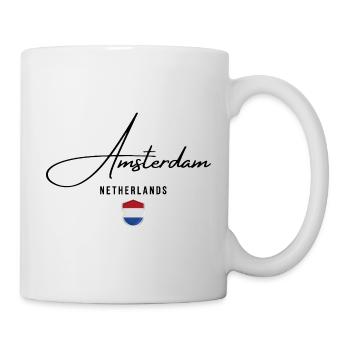 Amsterdam Netherlands, I love Amsterdam - Mug - white - Right