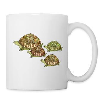 tortues - Mug blanc - blanc - Droite