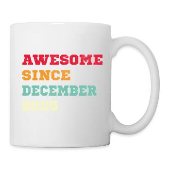 2005 Décembre Vintage Cadeau d’anniversaire - Mug blanc - blanc - Droite