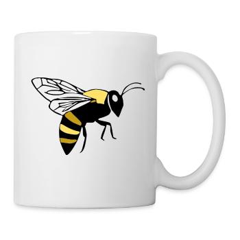 Biene Honigbiene Imker Geschenk - Tasse - Weiß - Rechts