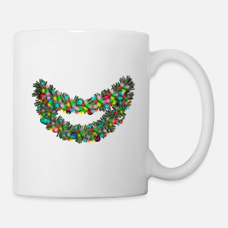 Tazz Talks | Joyful Neon Garland Smile - Mug - white