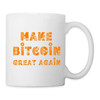 Make Bitcoin Great Again  - Tasse - Weiß - Rechts
