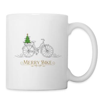 Merry Bike Christmas Tree - Mug - white - Right